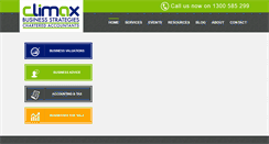Desktop Screenshot of climaxbusiness.com.au